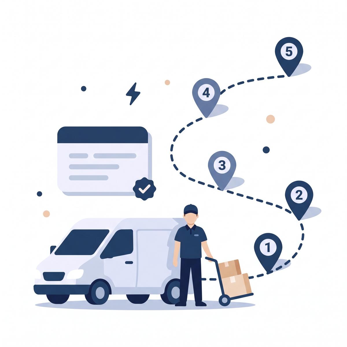 Upcoming deliveries planned and consolidated into a single booking