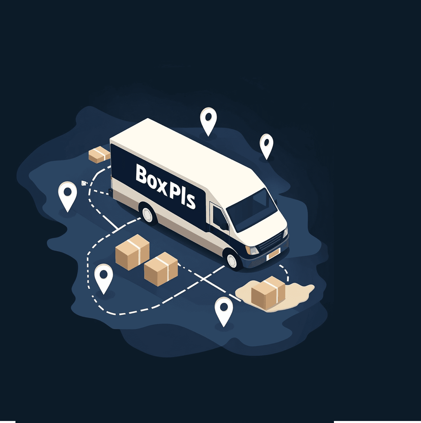 BoxPls delivery service illustration
