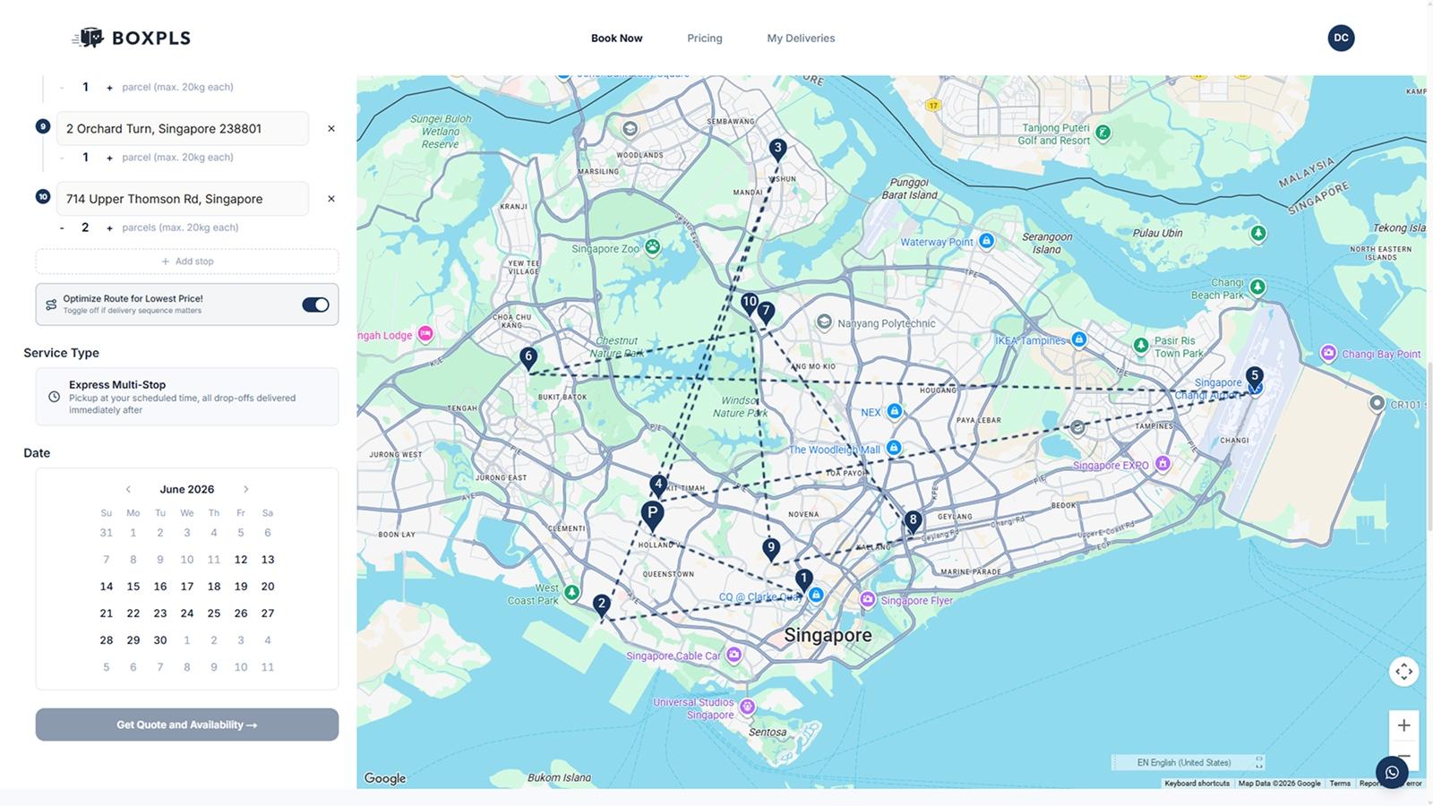 Route optimization re-sequencing delivery stops