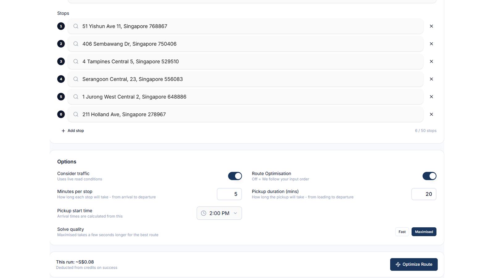 Route Optimizer