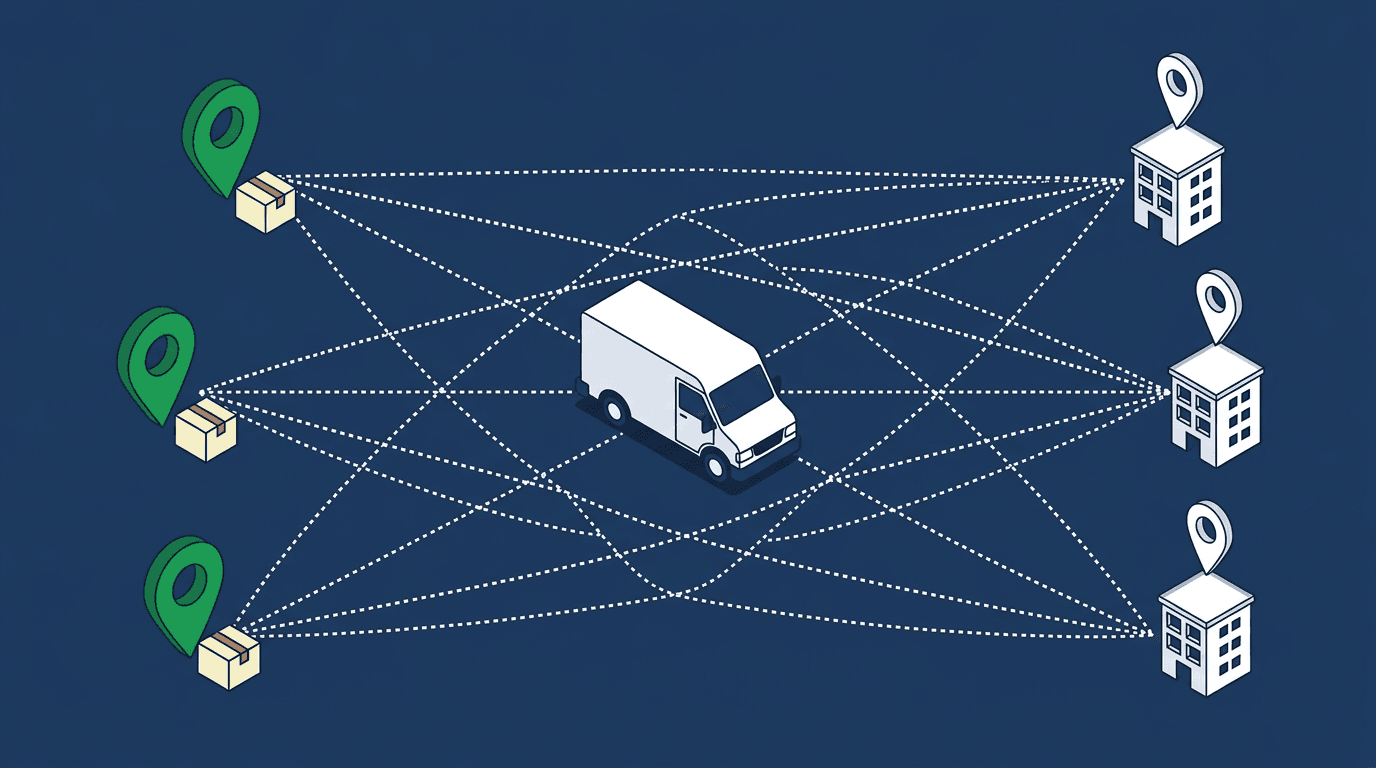 Multiple pickup and multiple dropoff locations